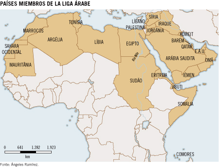 Países miembros de la Liga Árabe